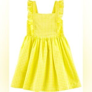 Carter's Toddler Girl Gingham Flutter Dress Size 4T